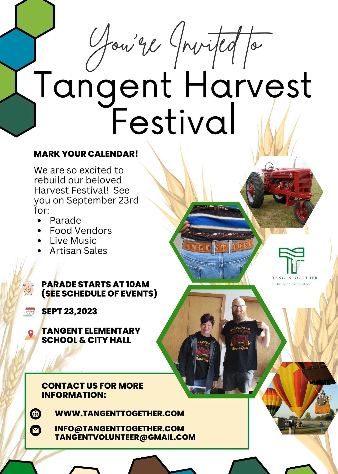 Tangent Together Tangent Harvest Festival Tangent Rural Fire District